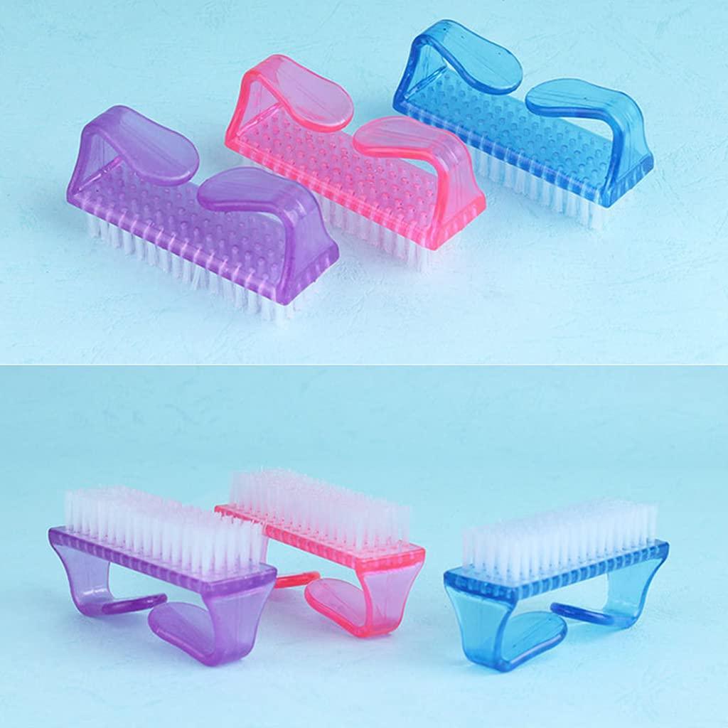 Hxyxbnhno Finger Brush Hand Fingernail Scrub Brushes Soft Stiff Bristles Scrubber Toes Brush