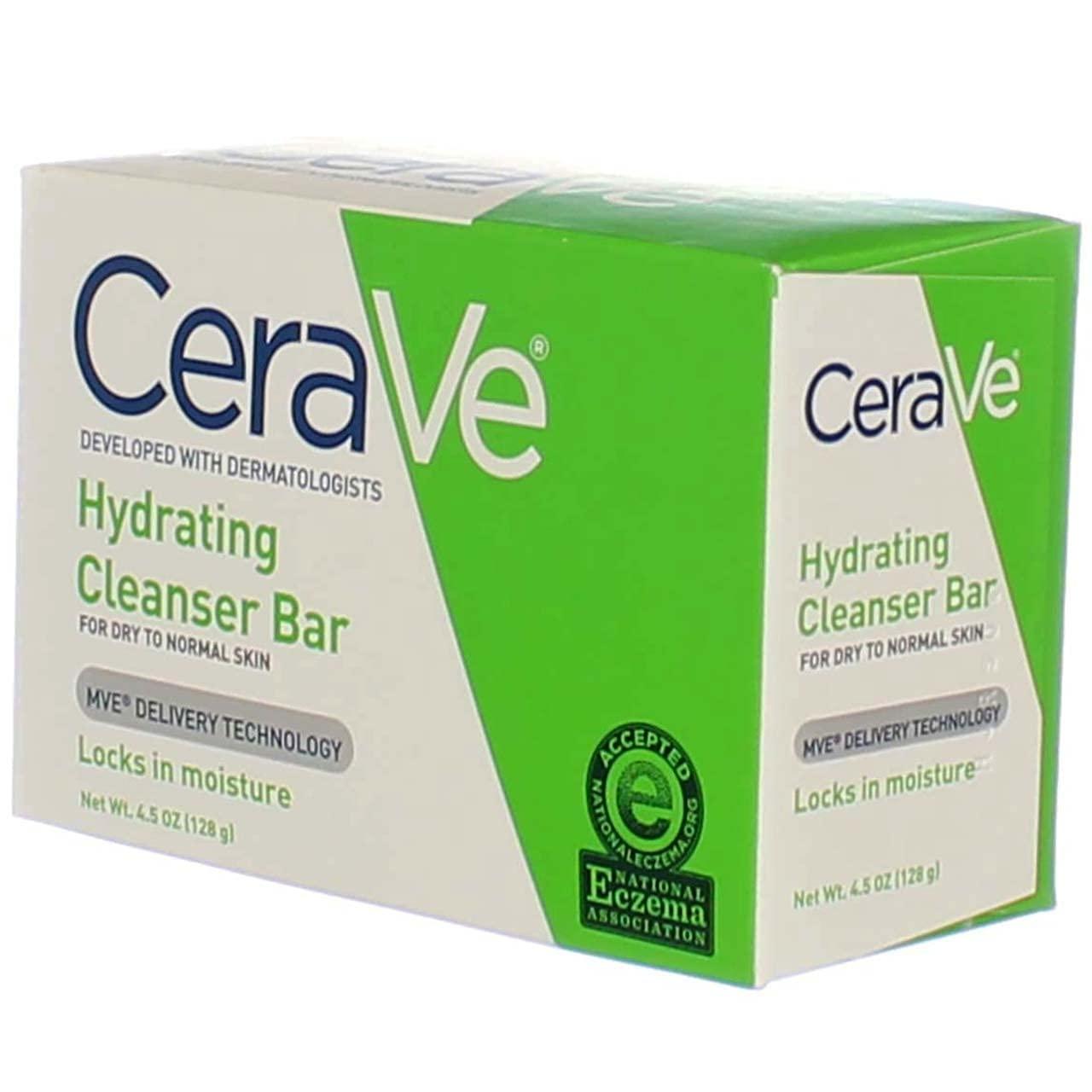 CeraVe Cerave Hydrating Cleanser Bar For Dry to Normal Skin, 130ml by CeraVe