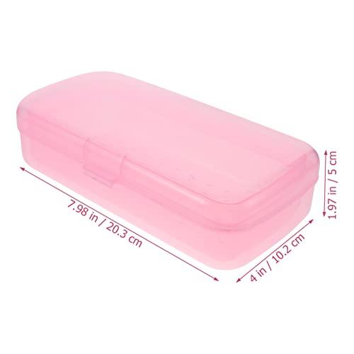 FOMIYES FOMIYES Plastic Containers Clean Box Professional Nail Art Tool Plastic Tray Box for Nail Tweezers Hair Salon Manicure Equipment Eyelash Extensions Lash Tweezers