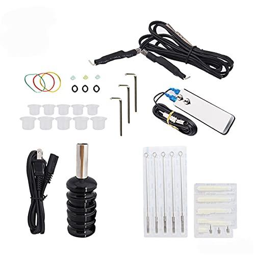 SMax Starter Tattoo Kit 8 Wrap Coil Tattoo Gun Machines Grips Needles Tips Power Supply Tatu Tattoo Supplies,E