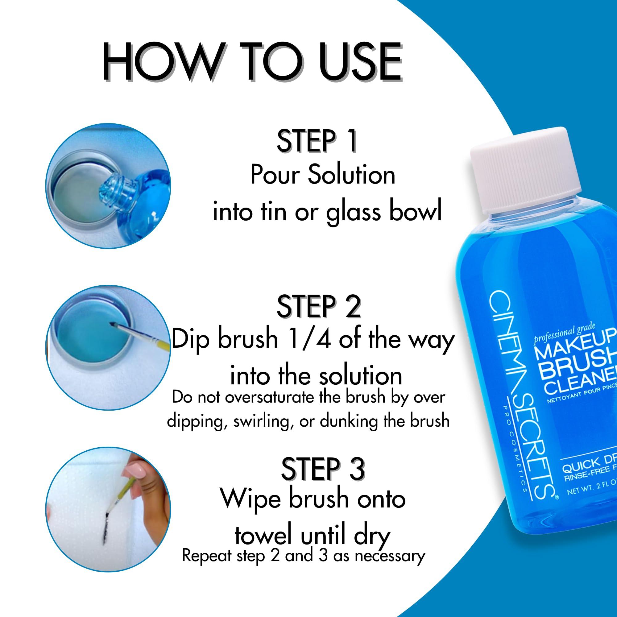 CINEMA SECRETS Cinema Secrets Professional Makeup Brush Cleaner, 2 fl oz, Vanilla