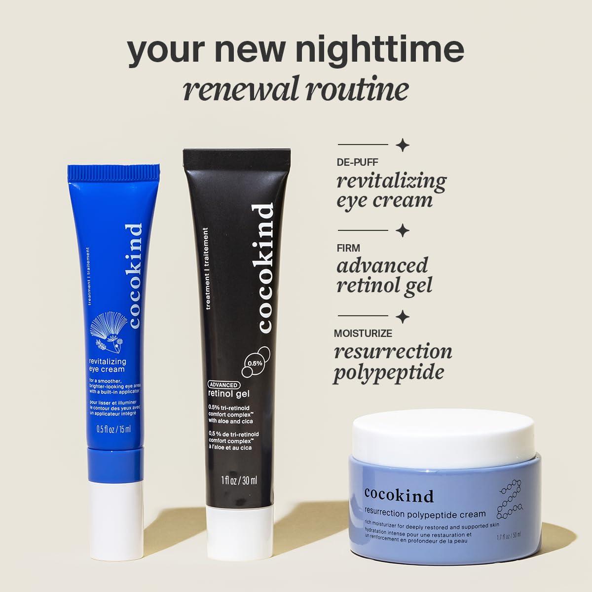 Cocokind Cocokind Advanced Retinol Gel 0.5%, Improve the Appearance of Fine Lines and Uneven Texture without Irritation, Aloe and Cica to Prevent Dryness, 1 fl oz