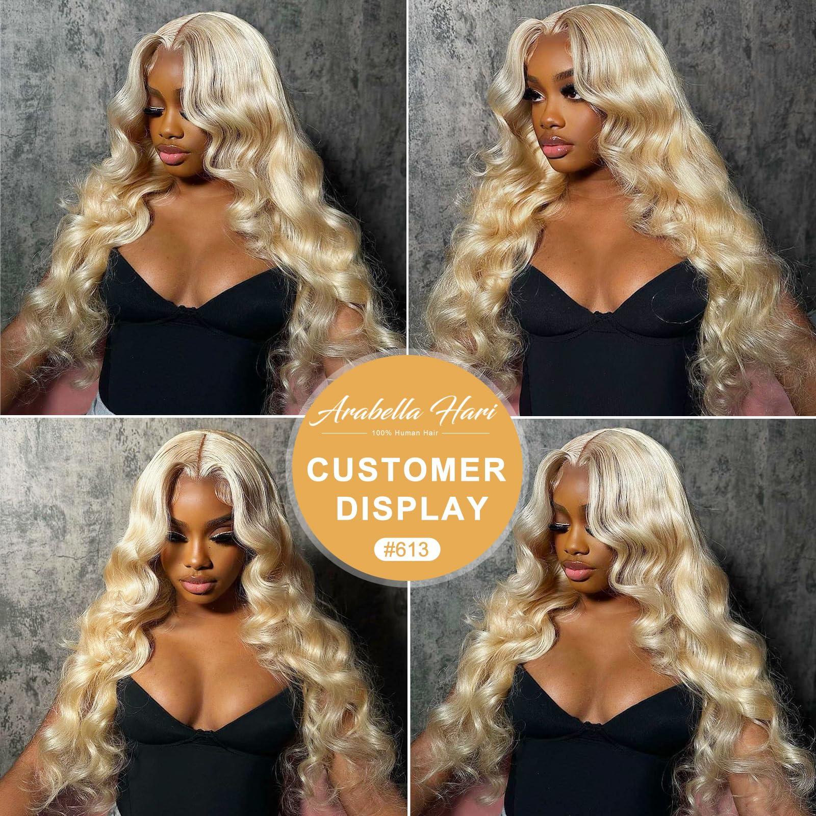 Arabella Arabella 5x6 Real Pre-Bleached Knots Lace Front Wig Human Hair Wear And Go 20inch Lace Front Wig Human Hair 613 13x4 Blonde Lace Front Wigs 22inch