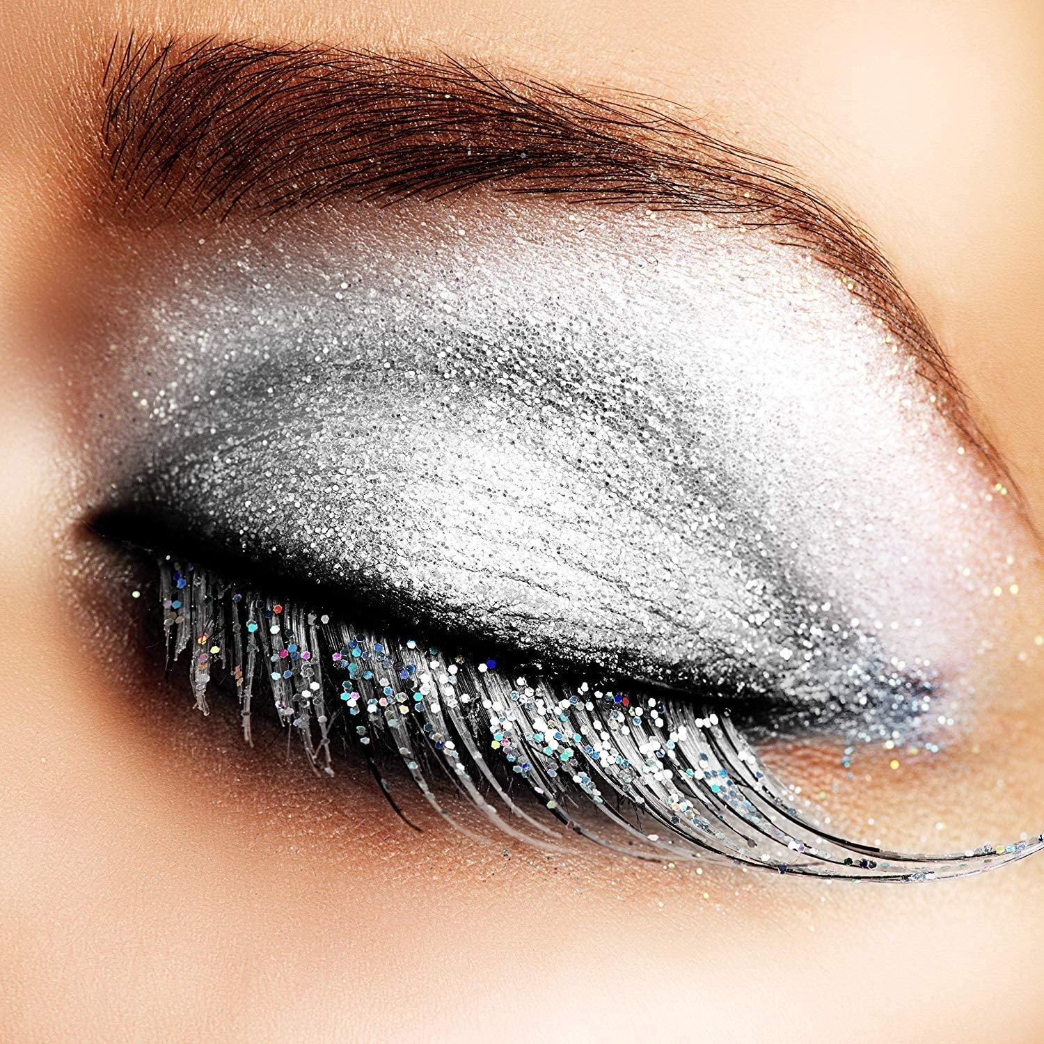 Mehron Mehron Makeup Paradise Glitter FX | Professional Cosmetic for Makeup & Art | Vibrant & Shimmering Loose Glitter .25 oz (7 g) (Opalescent White)