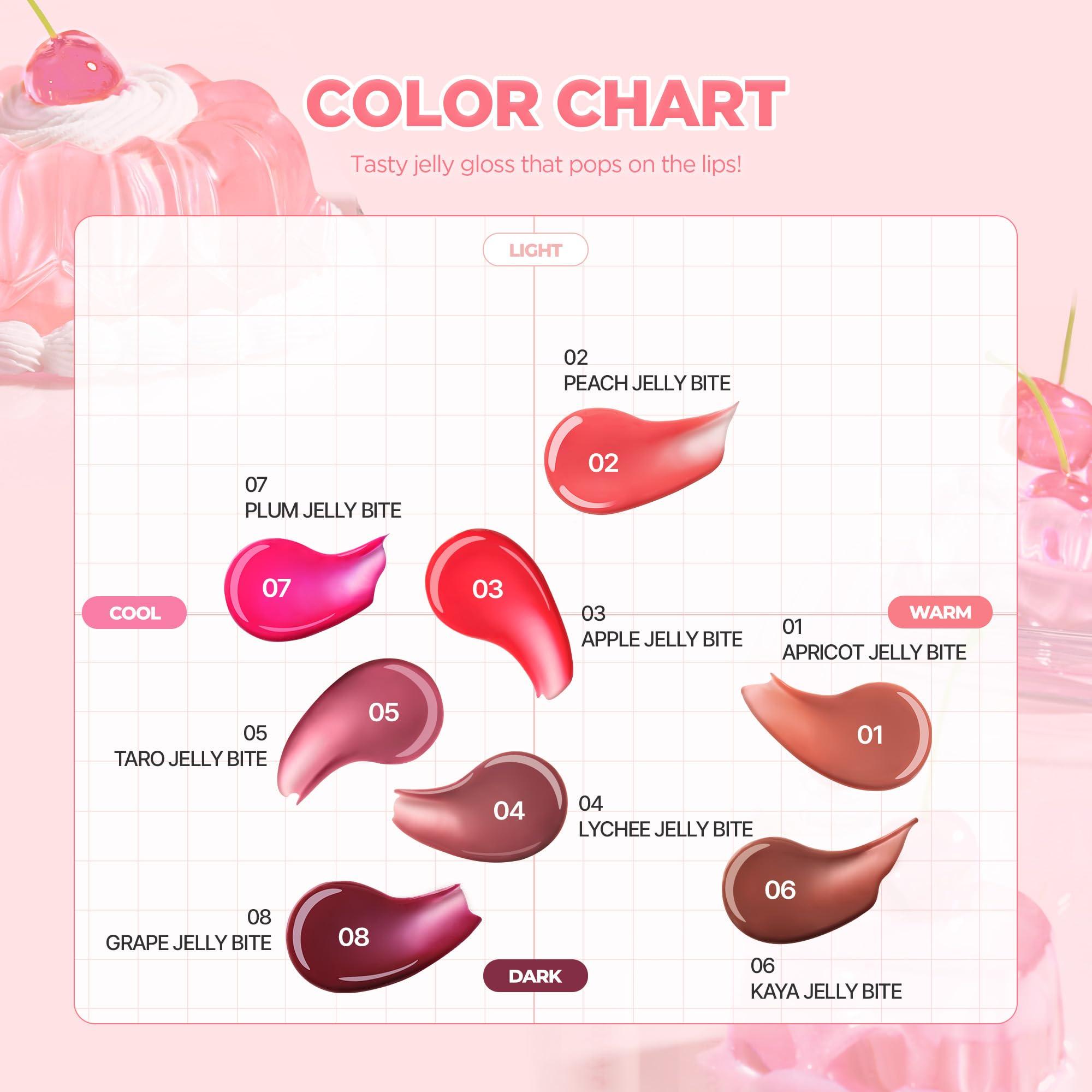 lilybyred lilybyred Jelly Balm Lip Gloss(01_Apricot) - Enriched with Collagen & Nourishing Oils
