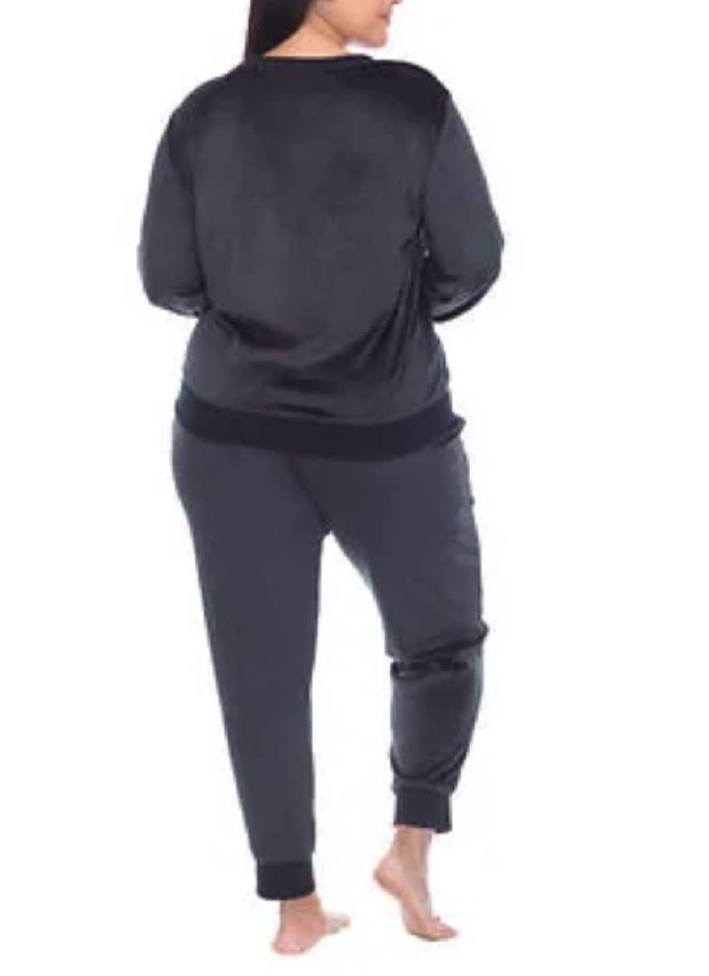 Honeydew Honeydew Women\'s 2 Piece Super Soft Fleece Lounge PJ Set (as1, alpha, 2x, regular, regular, Navy)