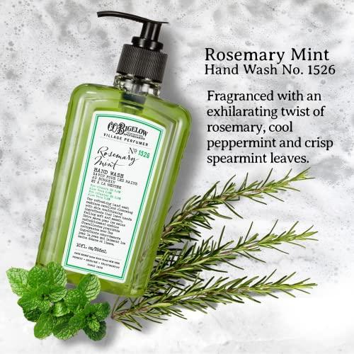 C. O. Bigelow C.O. Bigelow Hand Wash Rosemary Mint, Village Perfumer Moisturizing Hand Soap for Bathroom & Kitchen with Aloe Vera and Pro-Vitamin B5, 10 fl oz