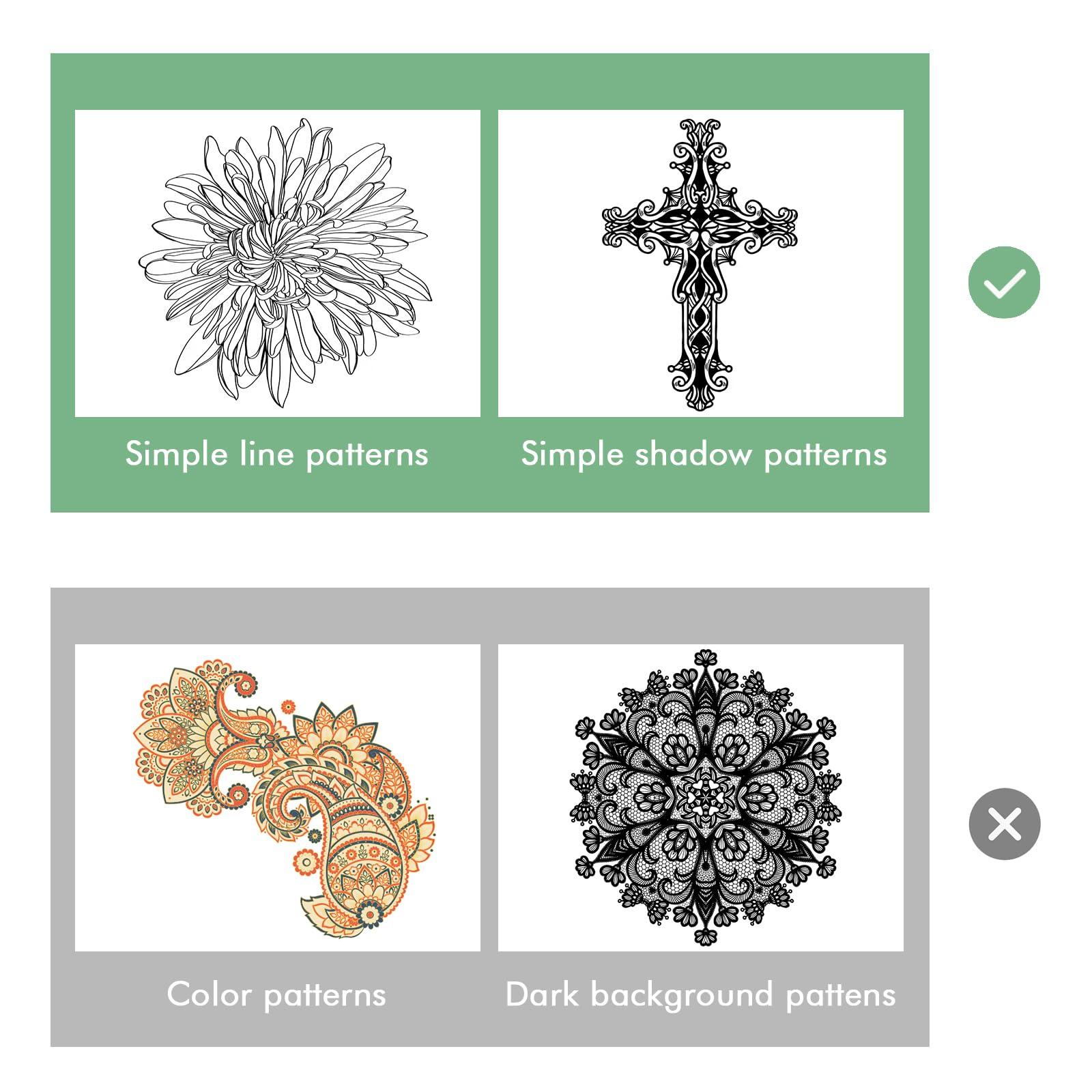 LIUMATE LIUMATE Wireless Tattoo Printer Bluetooth Tattoo Stencil Printer with 15pcs Transfer Paper, Cordless Tattoo Thermal Printer Copier Tattoo Transfer Machine, Compatible with Android iOS Phone & PC