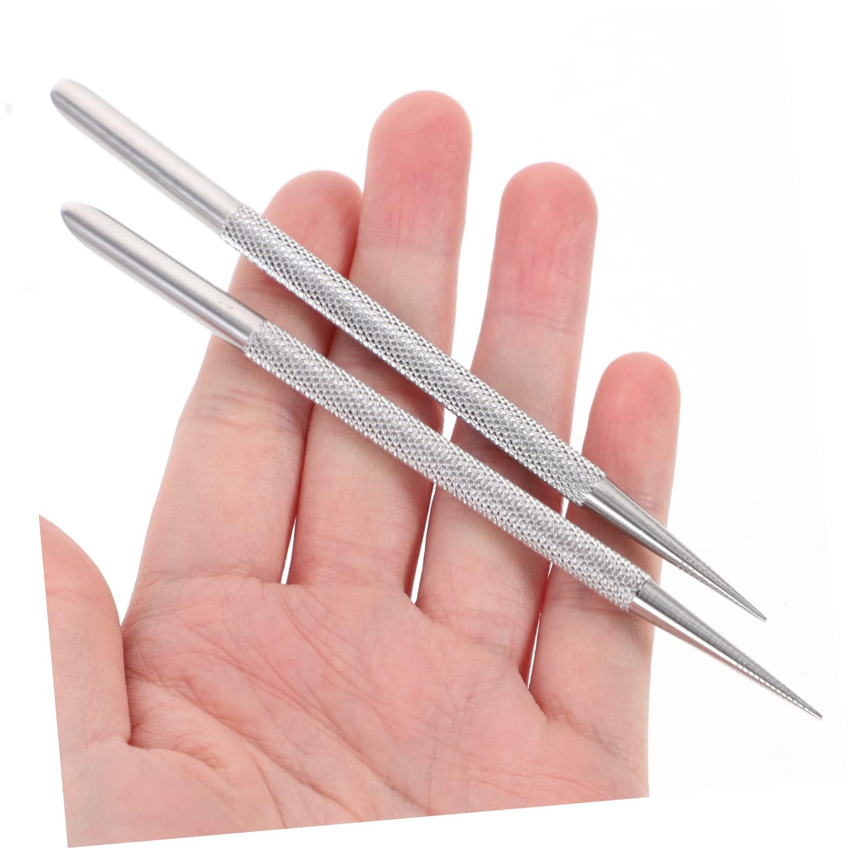 Beavorty Beavorty 2sets Nail Art Supplies Metal Cuticle Pusher Nail Scaler Cuticle Cleaner for Gel Polish Removal 2pcs*2
