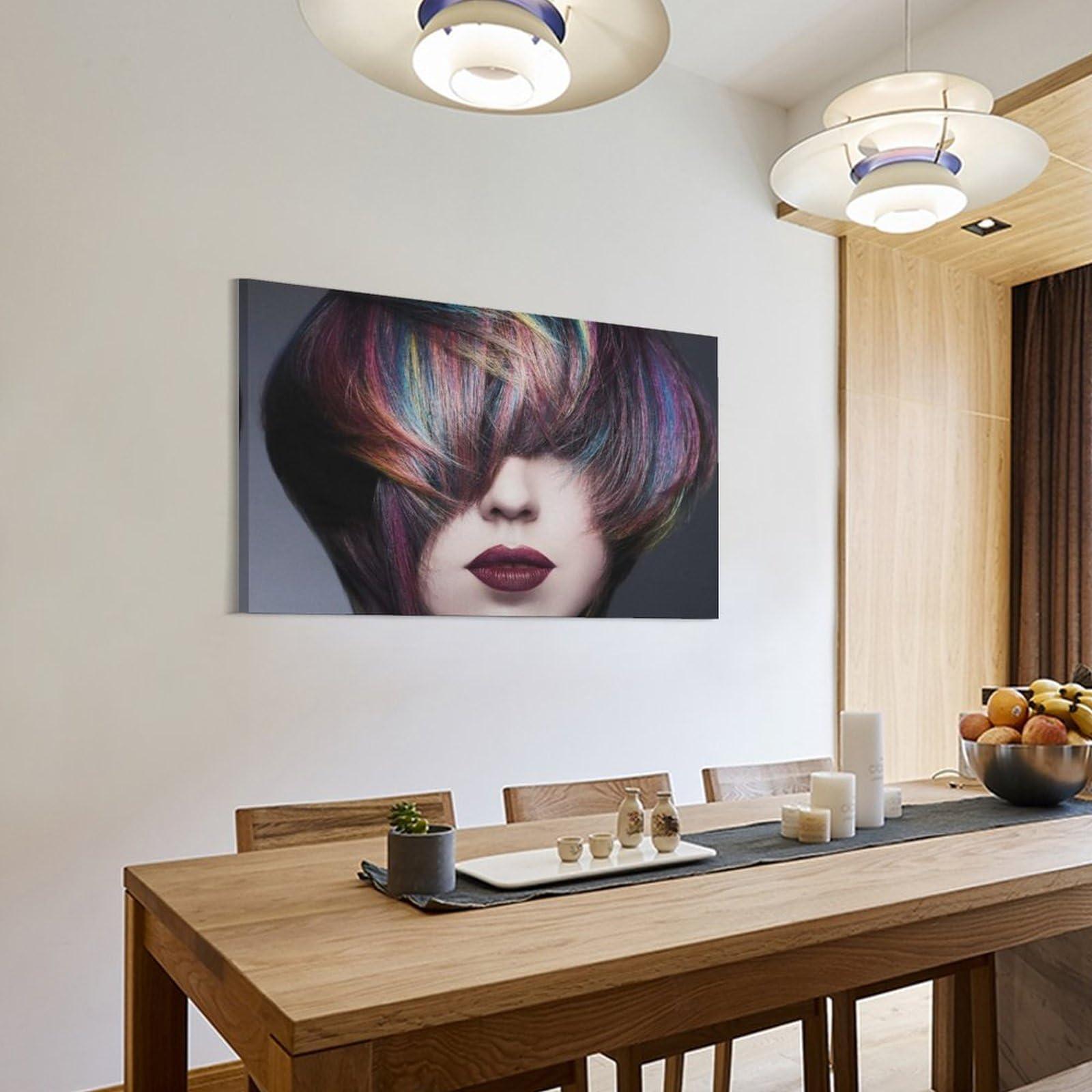 ESyem Hair Salon Posters of Hairstyles Hair Design Salon Hair Salons Barbers Hairdressers And Beauty Salon Wall Art Paintings Canvas Wall Decor Home Decor Living Room Decor Aesthetic Prints 12x18inch(30x45