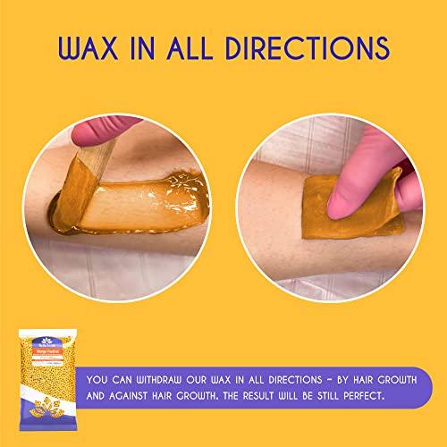 Bella Verde Bella Verde Pre and Post Waxing Care - Home Kit for Women and Men - Wax Beans 1.76lb - Hard Wax Beads for Hair Removal - Care for Brazilian Body Legs Eyebrows Face Lips Armpits
