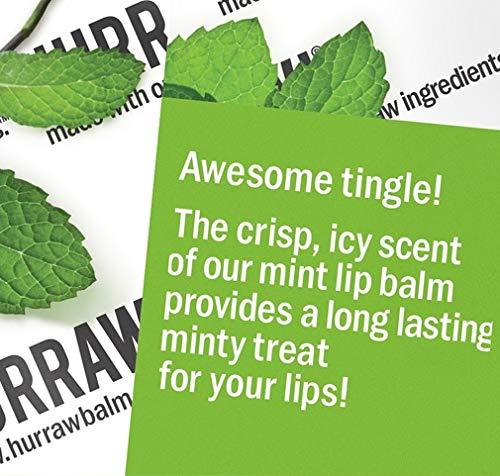 HURRAW! Hurraw! Mint Lip Balm, 2 Pack: Organic, Certified Vegan, Cruelty and Gluten Free. Non-GMO, 100% Natural Ingredients. Bee, Shea, Soy and Palm Free. Made in USA