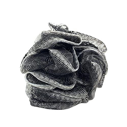 LOOFAH LORD Loofah Lord 24 Bamboo Charcoal Infused Black Bath or Shower Sponge Loofahs Pouf Medium Mesh Wholesale Bulk LOT