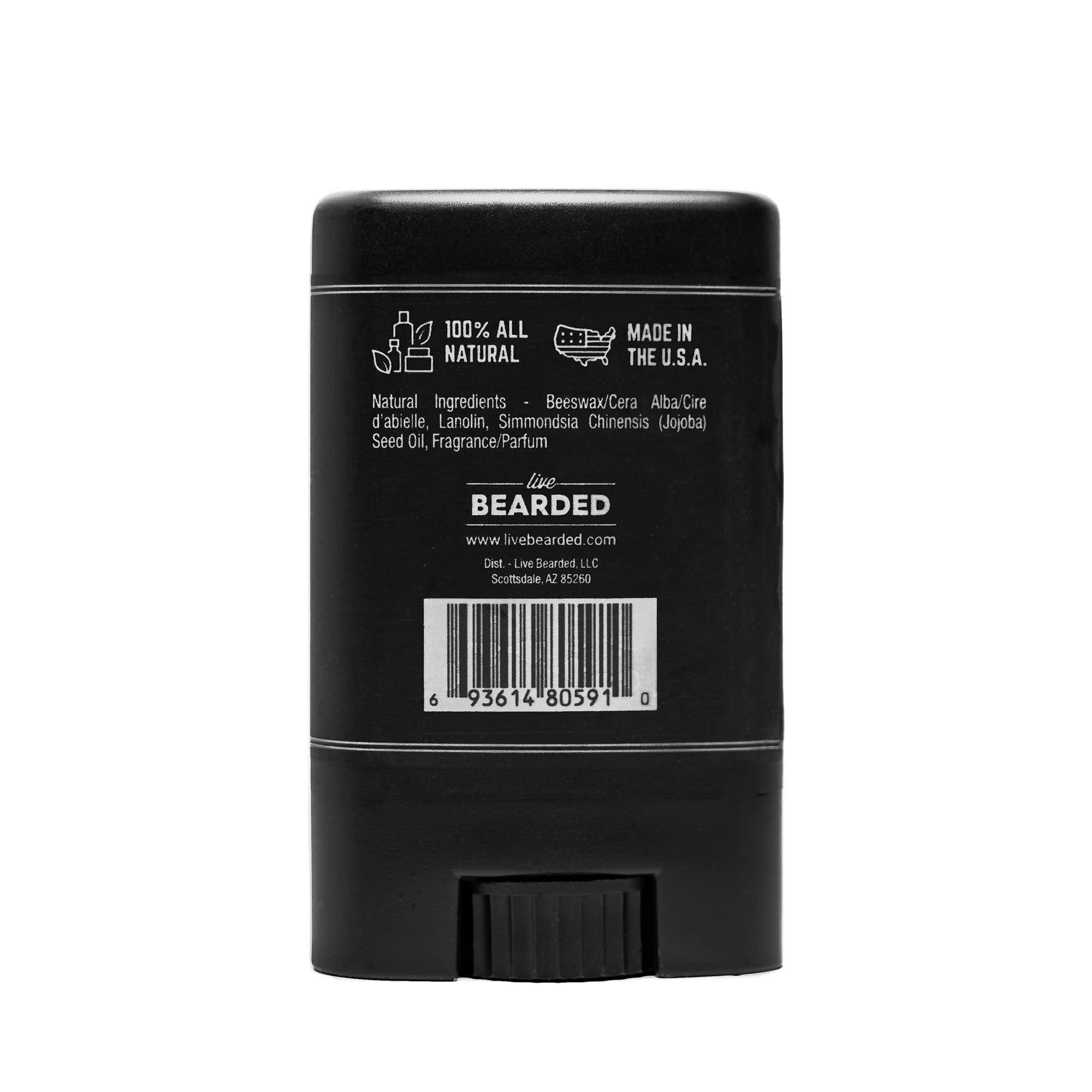 Live Bearded Live Bearded Mustache Wax Stick, 0.35 oz - Made in the USA with All-Natural Ingredients - Medium Hold Stache and Beard Styling for Men | Canyon Scent - Juniper, Cypress, Fir Needle