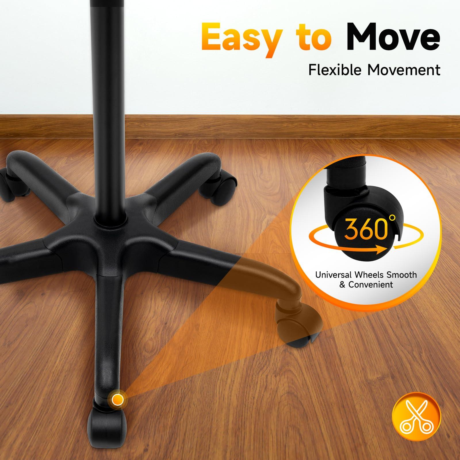 DYRABREST Professional Mobile Beauty Trolley Cart - Aluminum Salon Tray with Silent Wheels, Multi-Functional Rolling Station for Tattoo, Hairdressing & Nail Salon Equipment Storage, (Sliver)