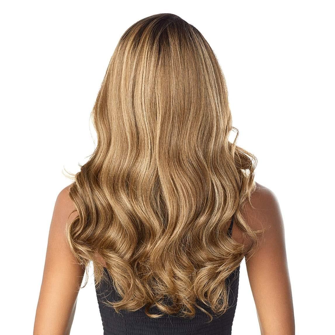 Sensationnel Sensationnel What lace 13x6 Wigs - zelena lacefrontal hand tied glueless synthetic with natural density preplucked hairline (T1B/30)