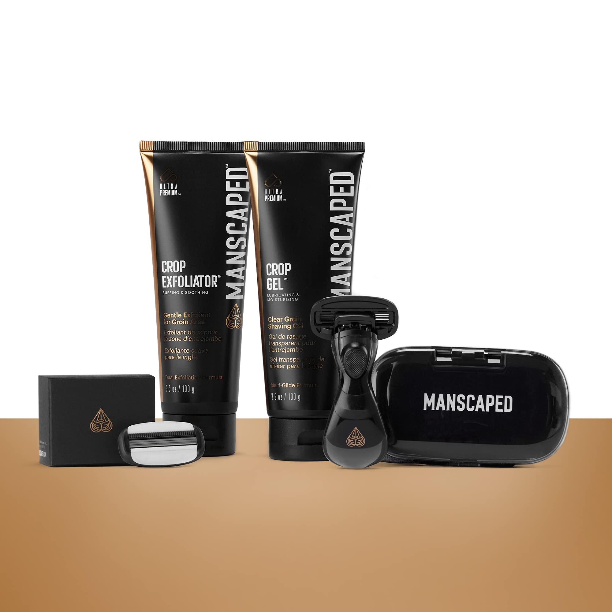 Manscaped Refining The Gentleman MANSCAPED The Ultra Smooth Package, Male Hygiene Shaving Bundle With Groin Razor, Shaving Gel, and Exfoliator