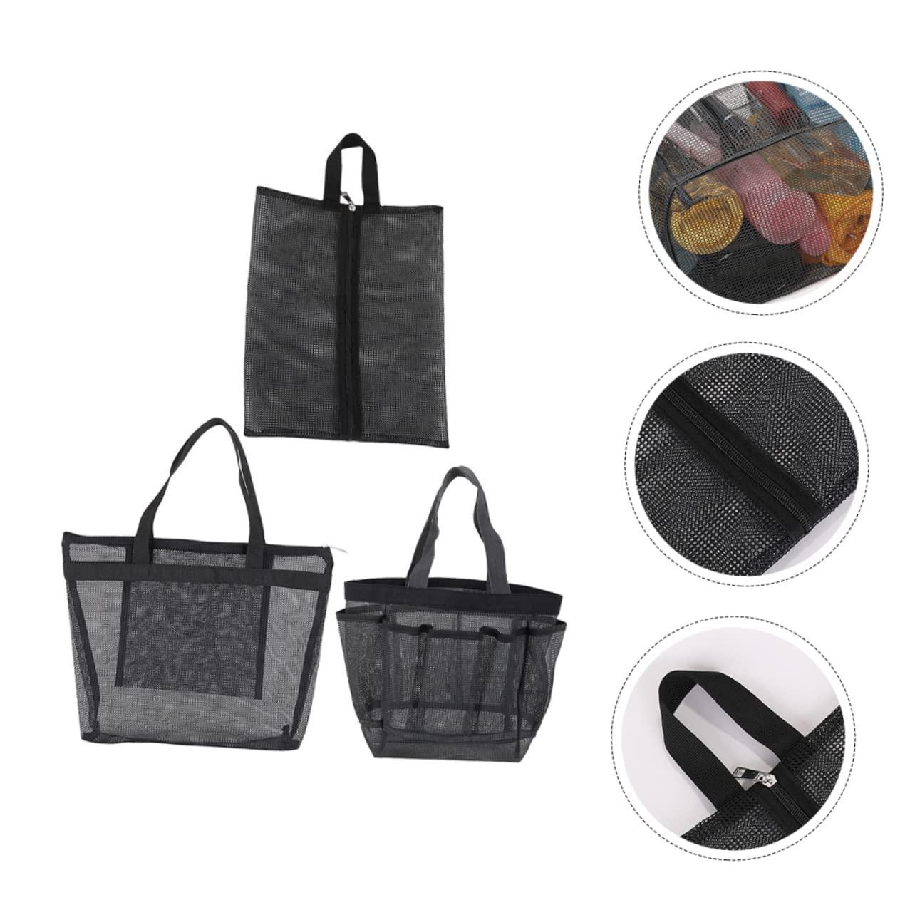 BIUDECO BIUDECO 6 Pcs Bath Sauna Net Bag Makeup Bag Large Tote Bag for Women Large Tote Pool Bag Tote Purse for Women Kid Mesh Travel Organizer Bags Women Makeup Bag Polyester Handheld Child Toy