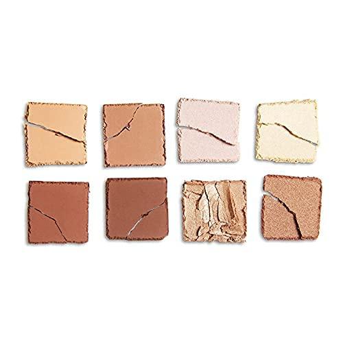 Makeup Revolution Makeup Revolution X Roxxsaurus Highlighter & Contour Palette, Sculpt, Define & Illuminating Makeup Palette, 8 Shades, Vegan & Cruelty Free, 8 x 0.052 oz.