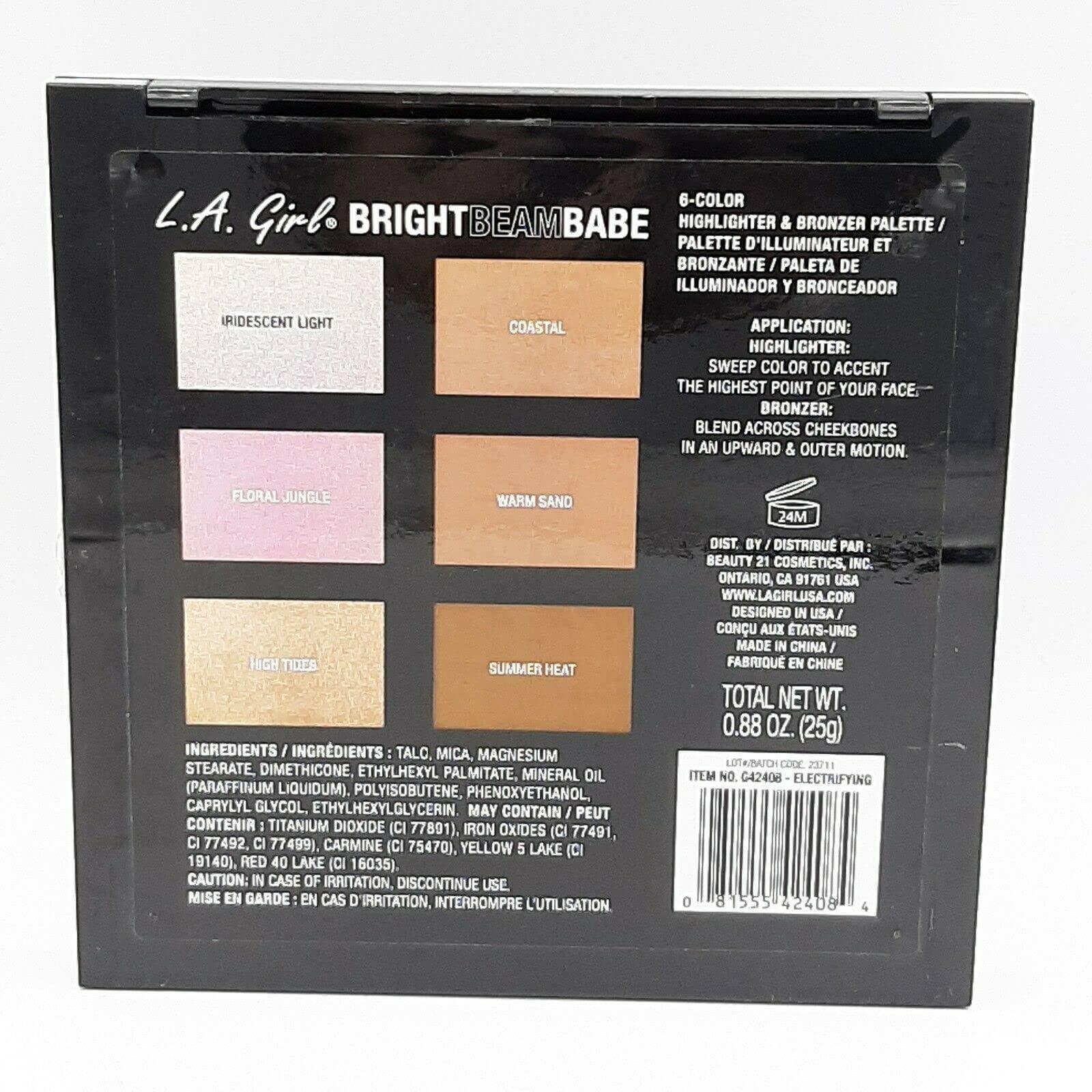 L.A. Girl L.A Girl Bright Beam Babe Highlighter and Bronzer 6 Color