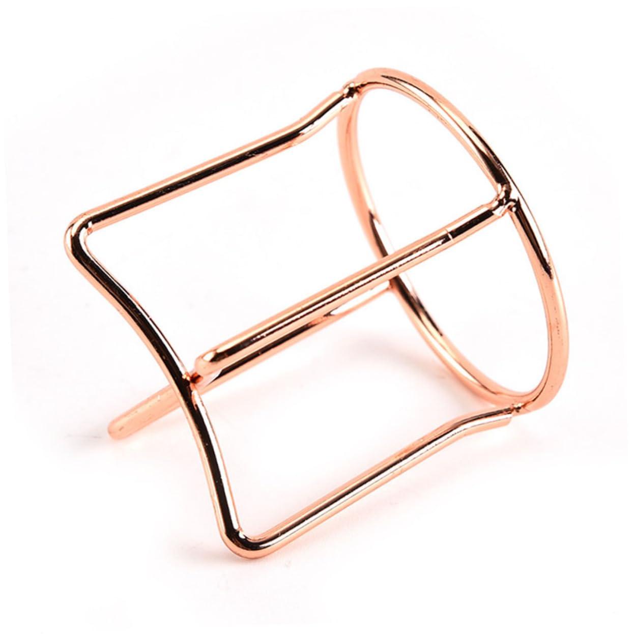 VINTORKY VINTORKY 2pcs Makeup Sponge Holder Stand Rose Gold Cross Shape Puff Drying Rack for Beauty Tools
