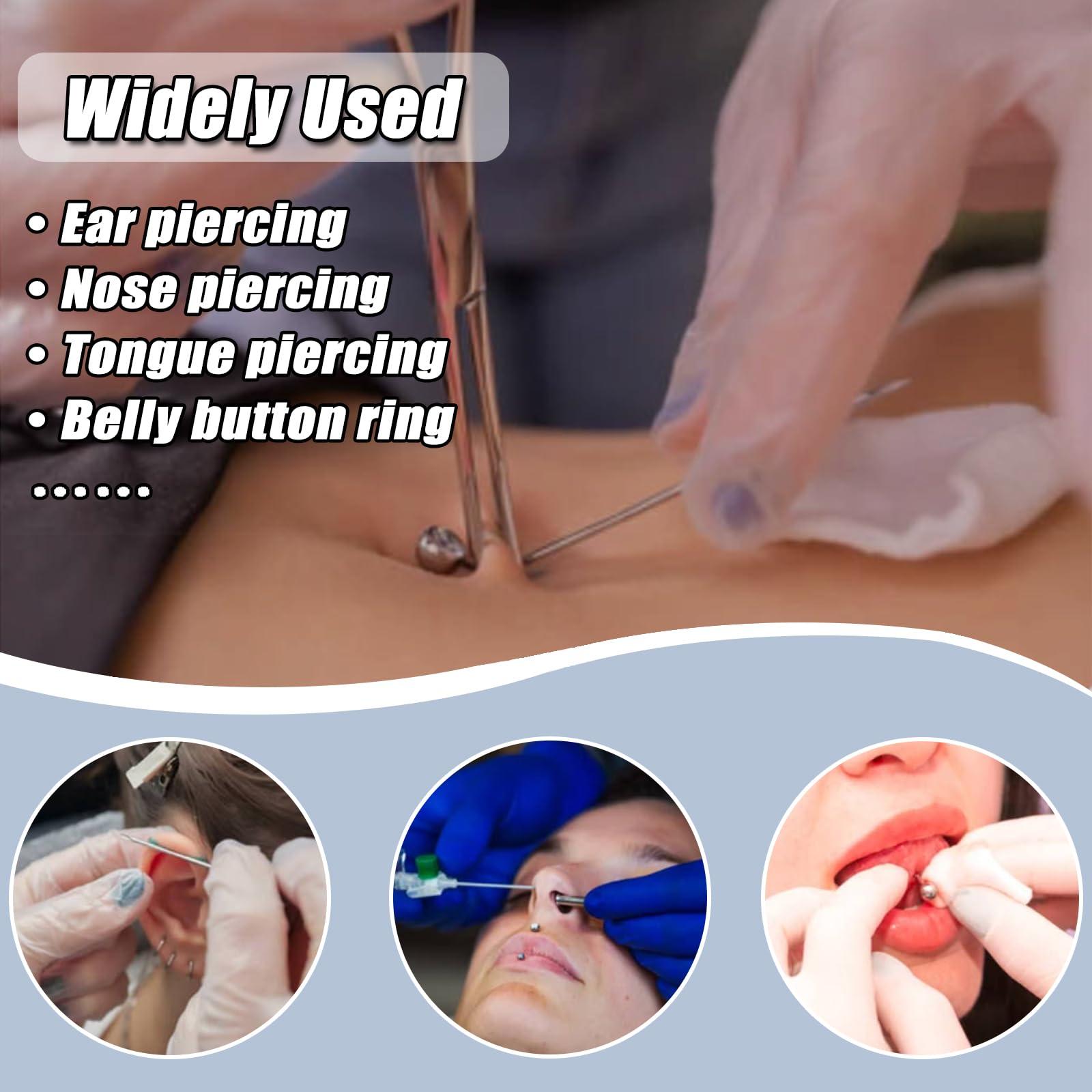 YONGDA Piercing Needles - YONGDA 100pcs 20G Piercing Needles for Piercing Hollow Piercing Needle