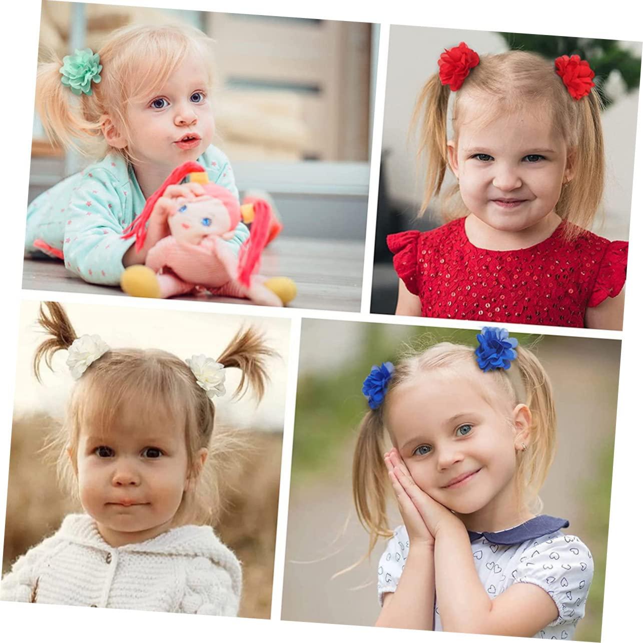 WURTON WURTON Cream Shabby Rose Flower Print Soft Shower Cap for Women, Reusable Environmental Protection Hair Bath Caps