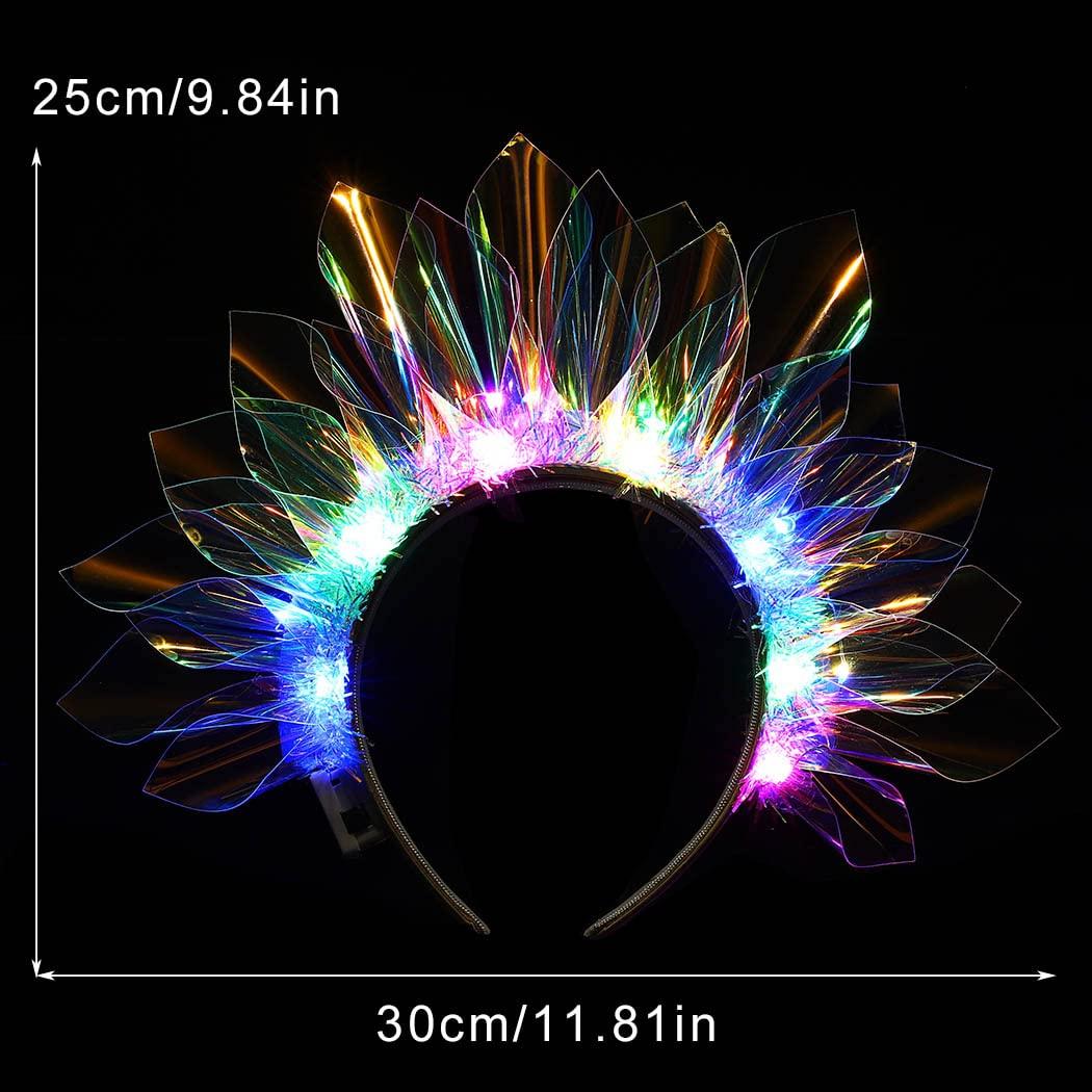 DRESBE DRESBE Light Up Headband LED Headbands Glow Party Crown Hair Accessories for Women