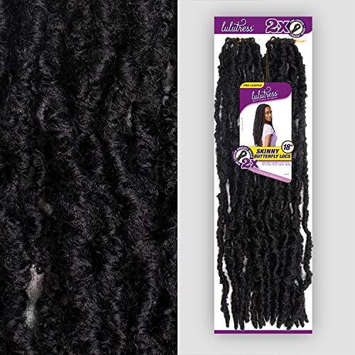 LULUTRESS Sensationnel Crochet Braids Lulutress 2X Skinny Butterfly Locs 18" (3-pack, 30)