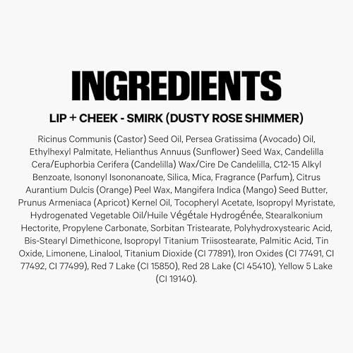 Milk Makeup Milk Makeup Lip + Cheek, Smirk (Dusty Rose with Shimmer) - 0.21 fl oz - Cream Blush & Lip Color - Buildable & Blendable - 1,000+ Swipes Per Stick - Non-Comedogenic - Vegan, Cruelty Free