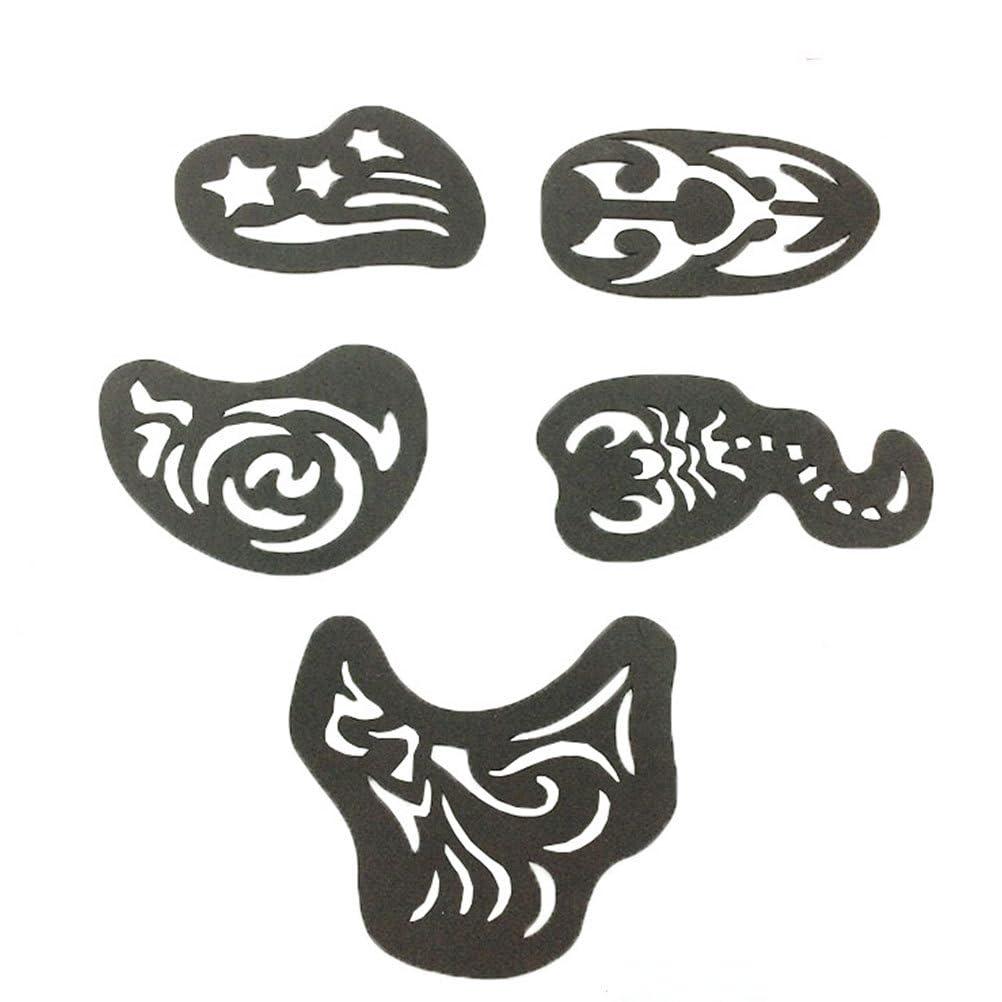 Beaupretty 1 Hair Stencils Hair Cutting Tools Hair templates Plastic Pattern Temporary Fashion Hair Styling Pattern Professional Hair Cutting kit Men Tools Seal Man Major