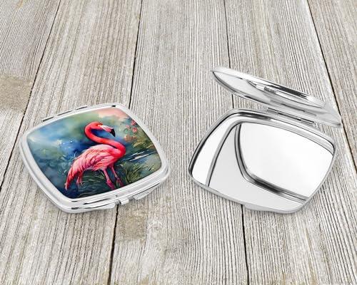Caroline's Treasures Caroline's Treasures Flamingo Compact Mirror (Pack of 2)