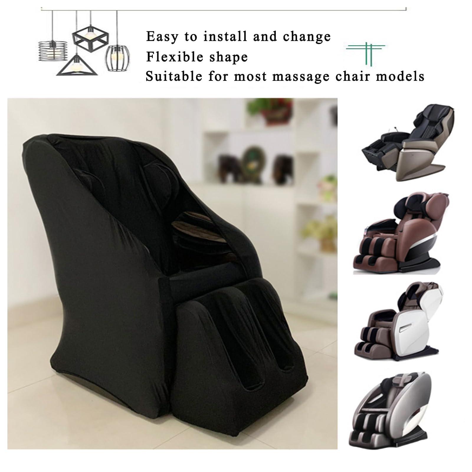 PHASFBJ PHASFBJ Massage Chair Full Body Cover,Waterproof Dust Proof Recliners Covers for Cat and Dog Scratch Proof Stretch Protectors Machine Washable,Black,Package 3
