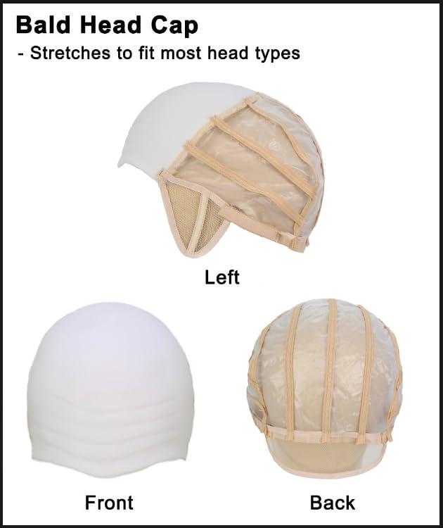 HPO Bald Clown Mens Wig White HW-636