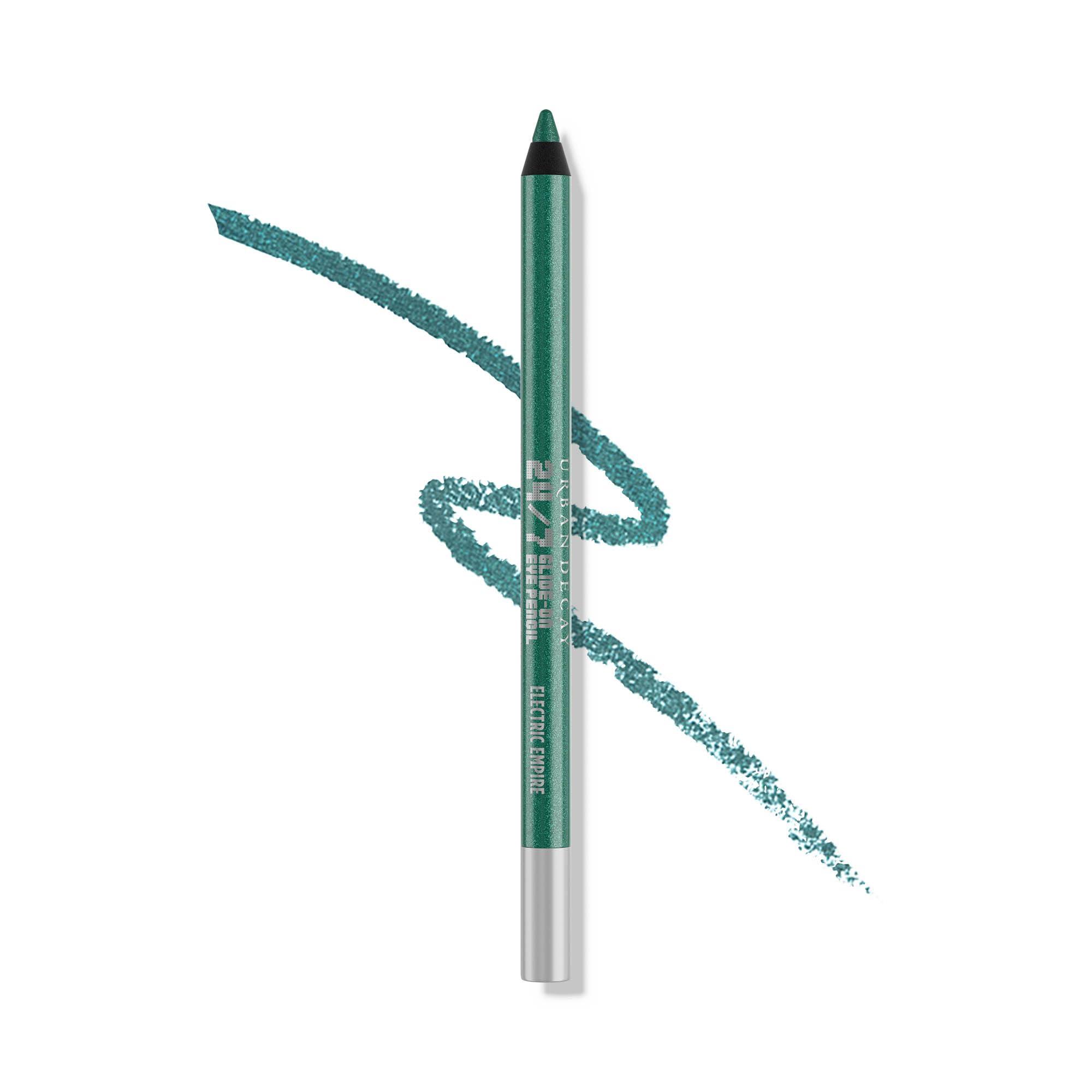 URBAN DECAY URBAN DECAY 24/7 Glide-On Waterproof Eyeliner Pencil (Electric Empire - Green Metallic), Smudge-Proof, Transfer-proof, Long-lasting Colored Eye Liners, Hydrating Vitamin E, Cruelty-free - 0.04 oz
