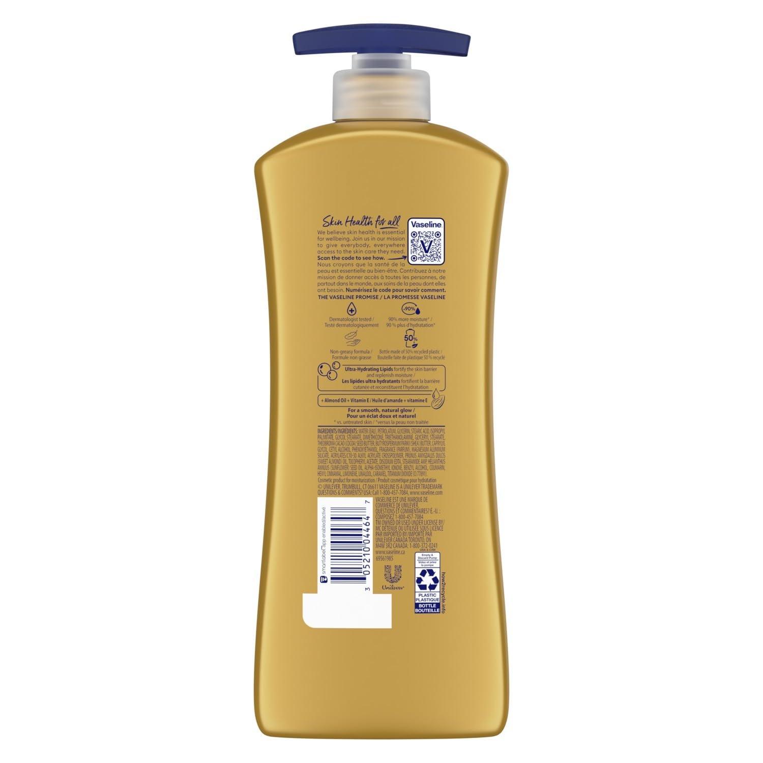 Vaseline Vaseline Intensive Care, Almond Smooth Lotion, 20.3 fl oz (600 ml)