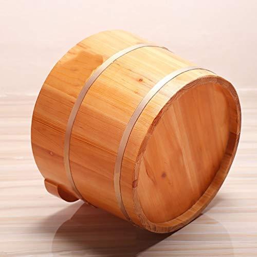 JHDPH JHDPH Wood Foot Bath Bucket Pedicure Barrel Footbath, Foot Washing Barrel, Solid Wood Foot Soaking Barrel Bucket, Foot Bath Barrel