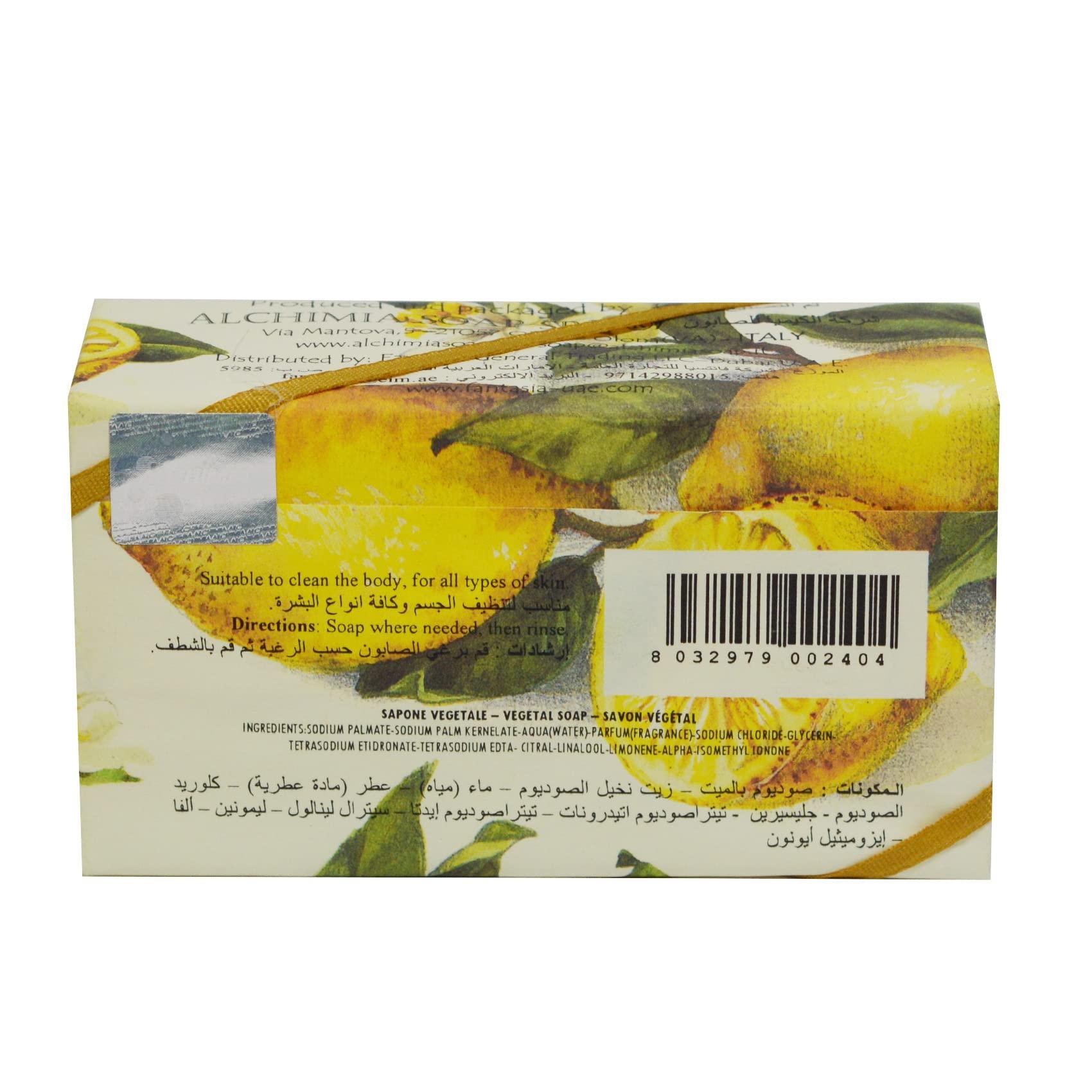 Alchimia Alchimia Vegetable Handmade soap Bar from Italy (Lemon)