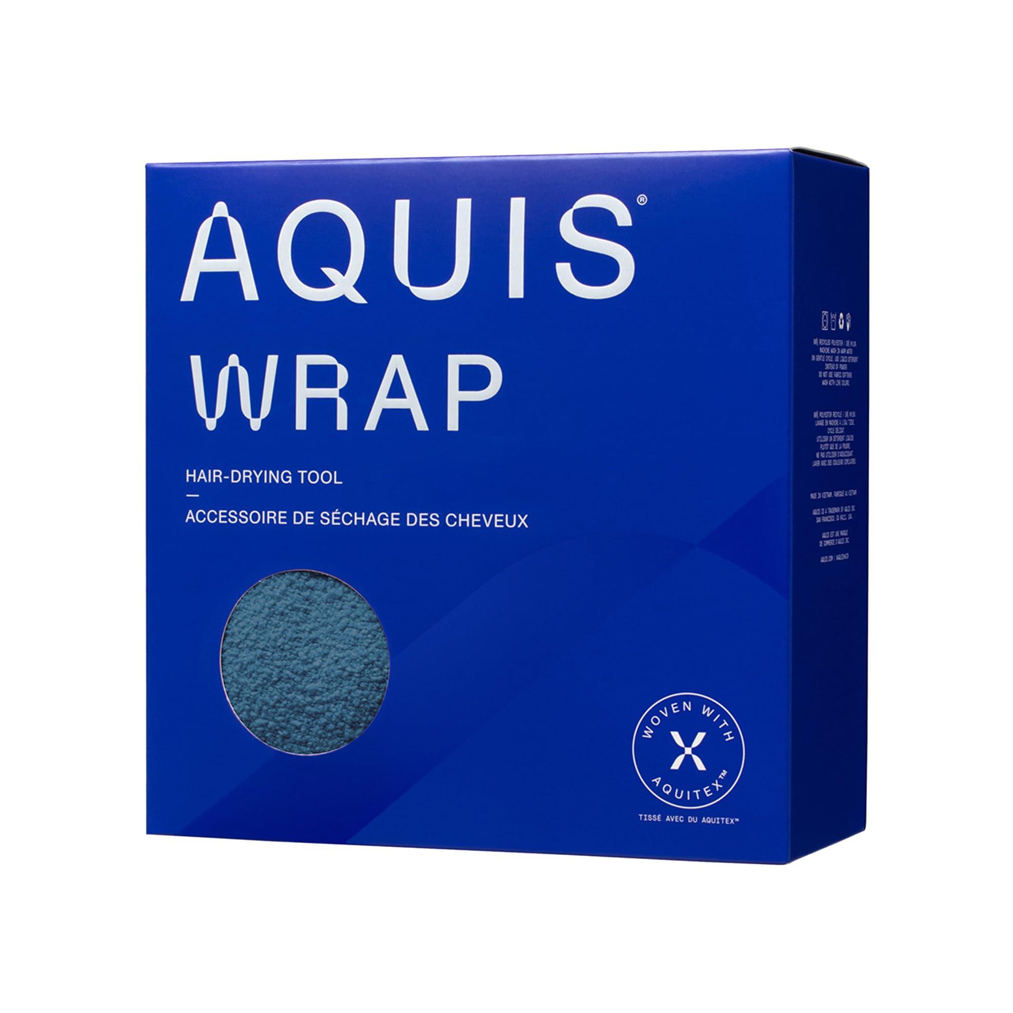 AQUIS AQUIS Hair Wrap Hair-Drying Tool, Water-Wicking, Ultra-Absorbent Recycled Microfiber, 10\'\'x29\'\'
