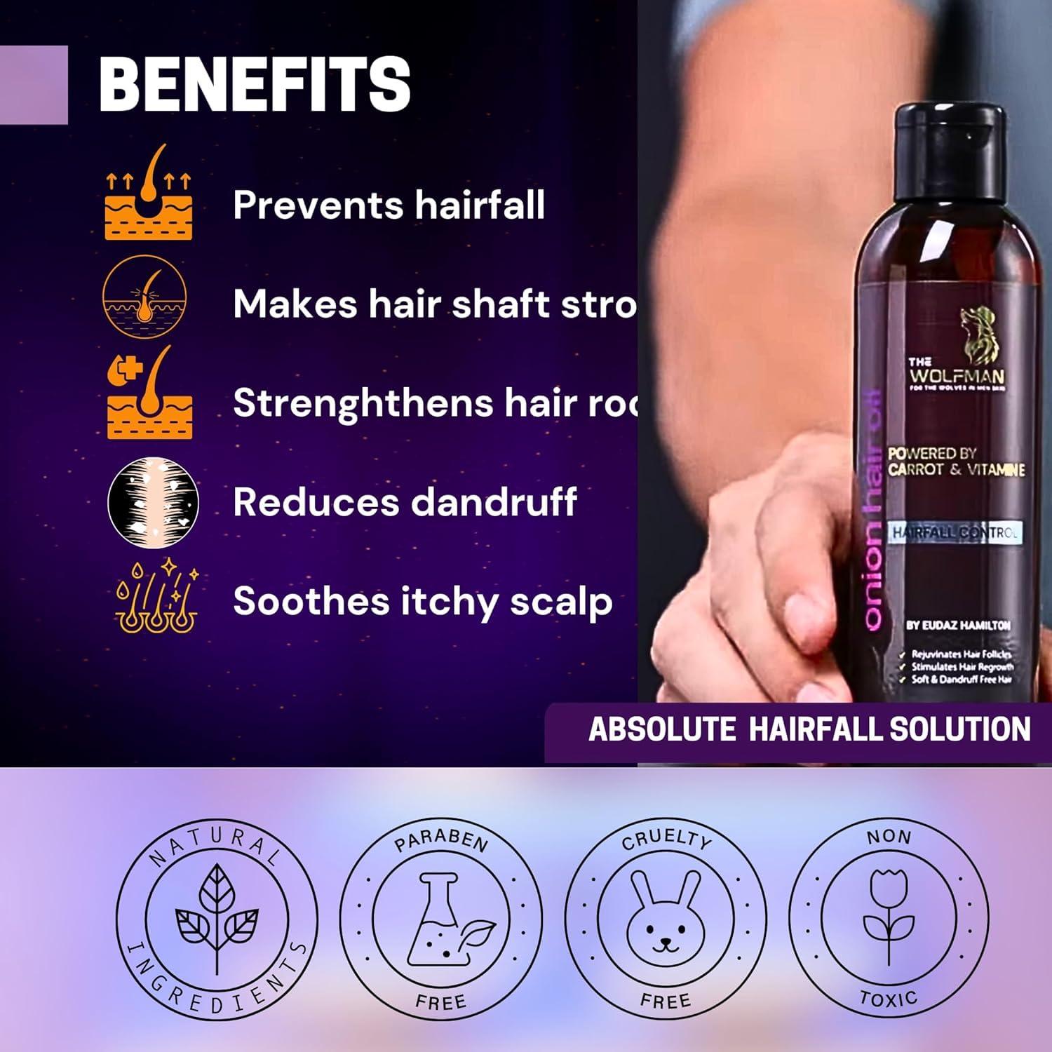 Generic Onion Hair Oil for Hair Growth with Onion | Onion Hair Oil for Root & Scalp Nourishment | For Thicker & Stronger Hair | Controls Hairfall | Cruelty-Free | 200ml