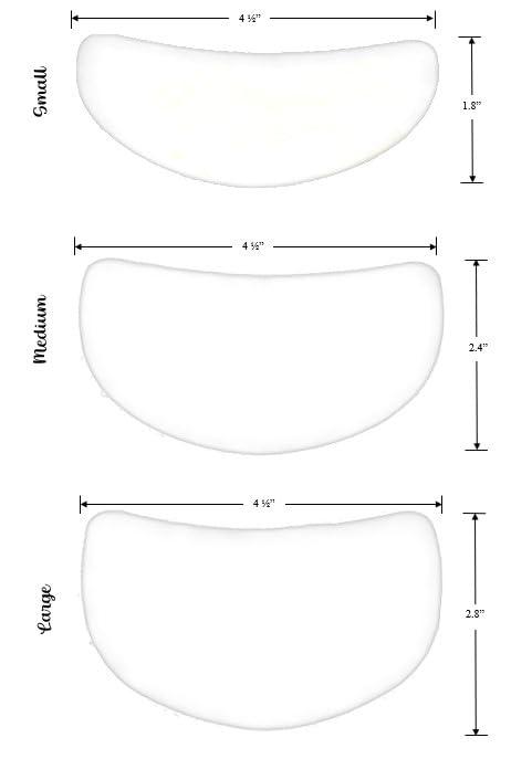 Leisure Leisure Breast Sweat Pads, 100% Cotton Disposable Under Breast Liner, 10 Pieces (Non-Adhesive) (Medium), White