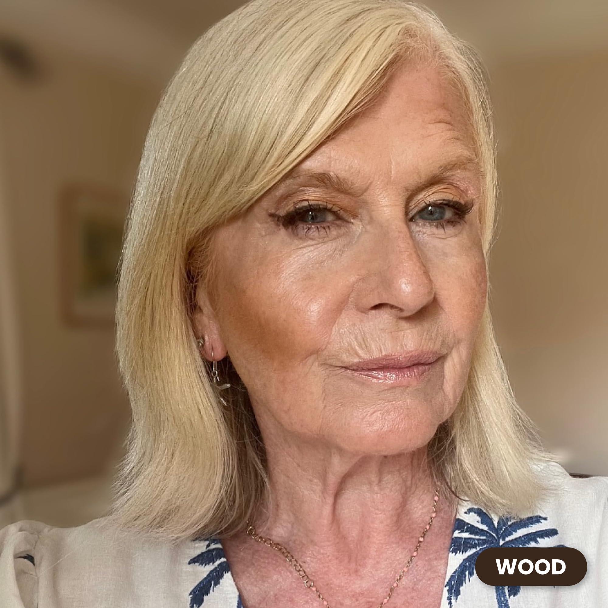 PRIME PROMETICS PRIME PROMETICS PrimeEyes Glide Eyeliner for Mature Women Water-Resistant, Long-Stay and Mess-Proof Gel Cream Texture, Discreet Sharpener and Effective Smudger (Wood (brown))