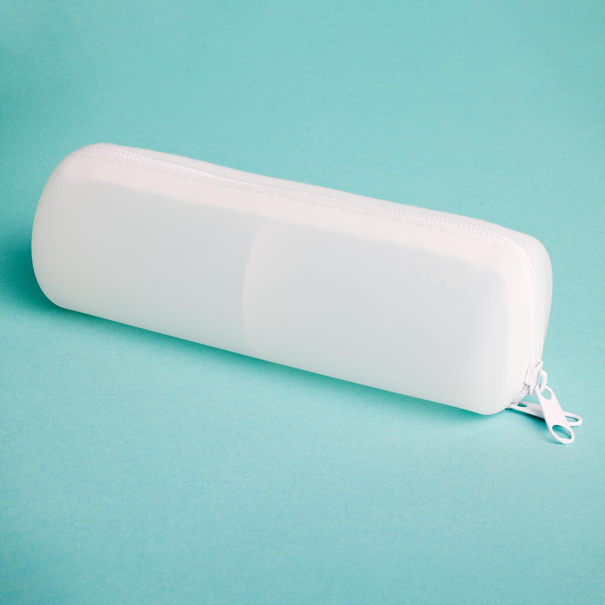 Visfresh Visfresh Cotton Round Swab Travel Case, 2 in 1 Portable Hair Accessories Organizer, Hair Tie Organizer, Hair Tie Holder, Bobby Pin Holder, Travel Qtips Case, Purse Organization, Floss Holder