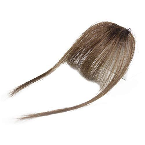 Drasawee Drasawee Women's Real Human Hair Bang 3D See Through Bang Wigs Deep Brown