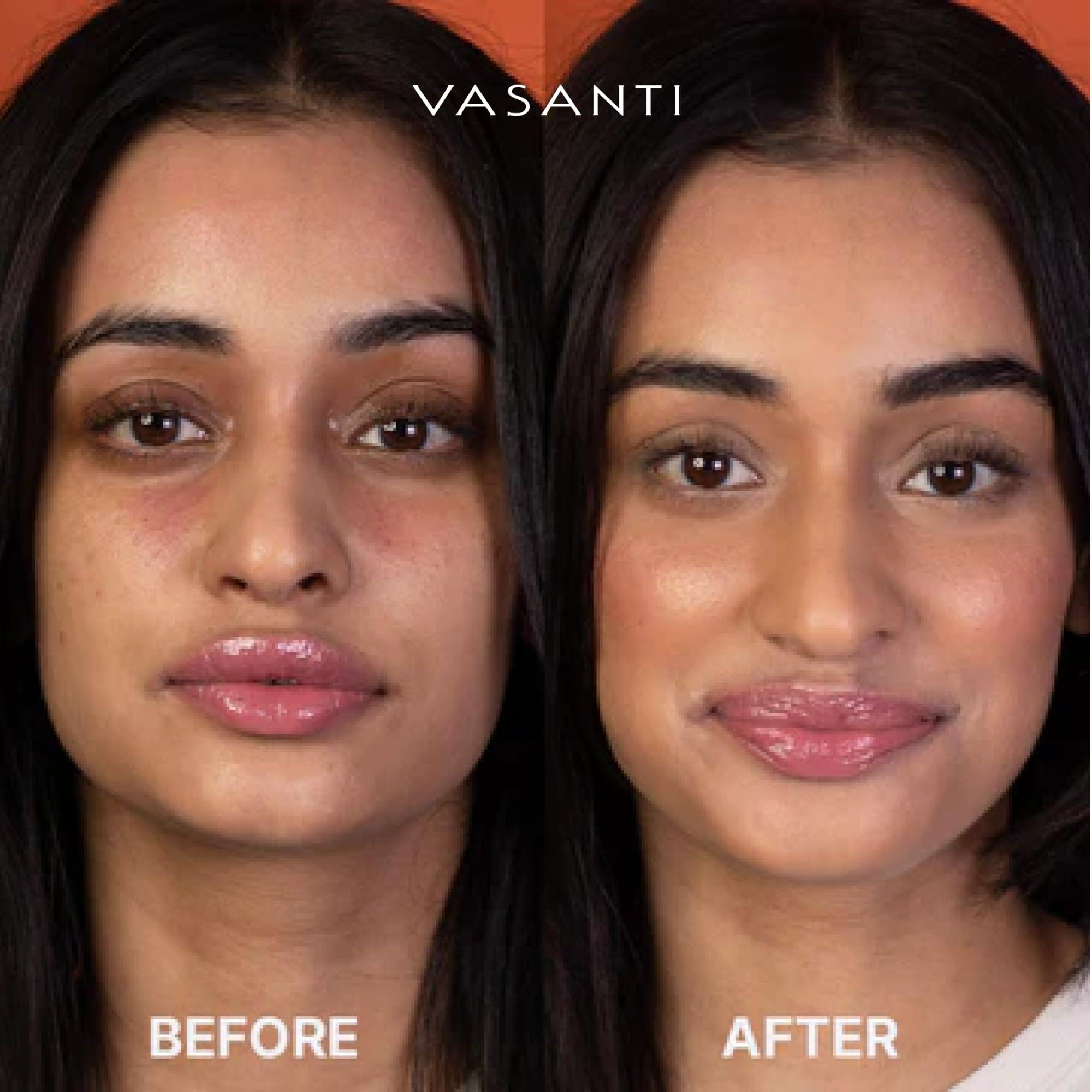 VASANTI Liquid VO2 Undereye Color Corrector and Concealer by VASANTI - Medium to Deep Skin Tones - Paraben Free, Gluten Free - Look Younger with this Dark Circle Concealer