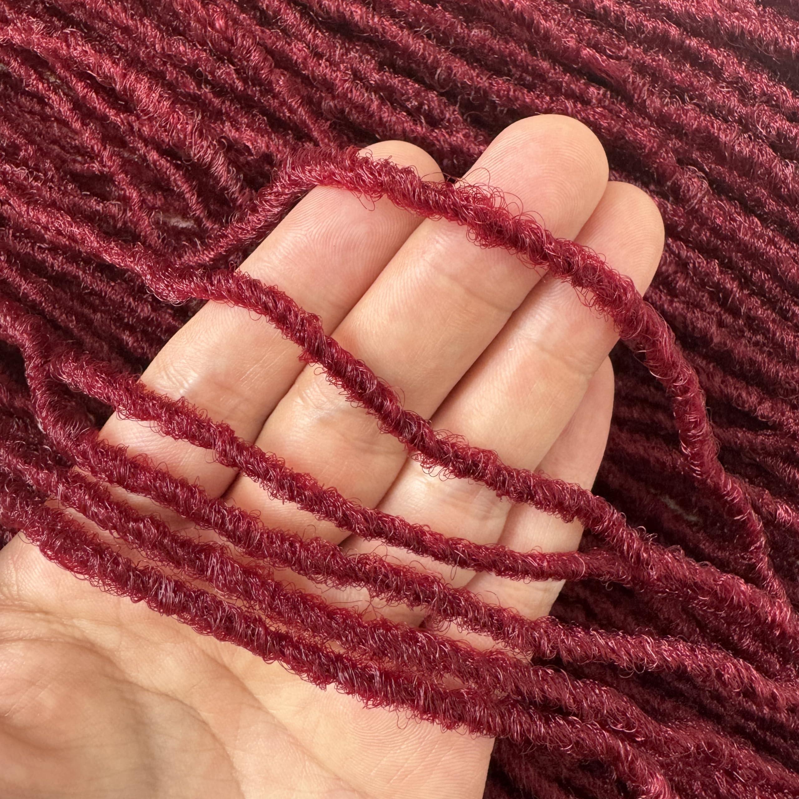 RAYIIS RAYIIS Fuax Locs Crochet Hair Super Lightweight Micro Locs 4 Pack Sister Locs Crochet Hair Synthetic braids Hair Extensions (#BUG, 18 inches)