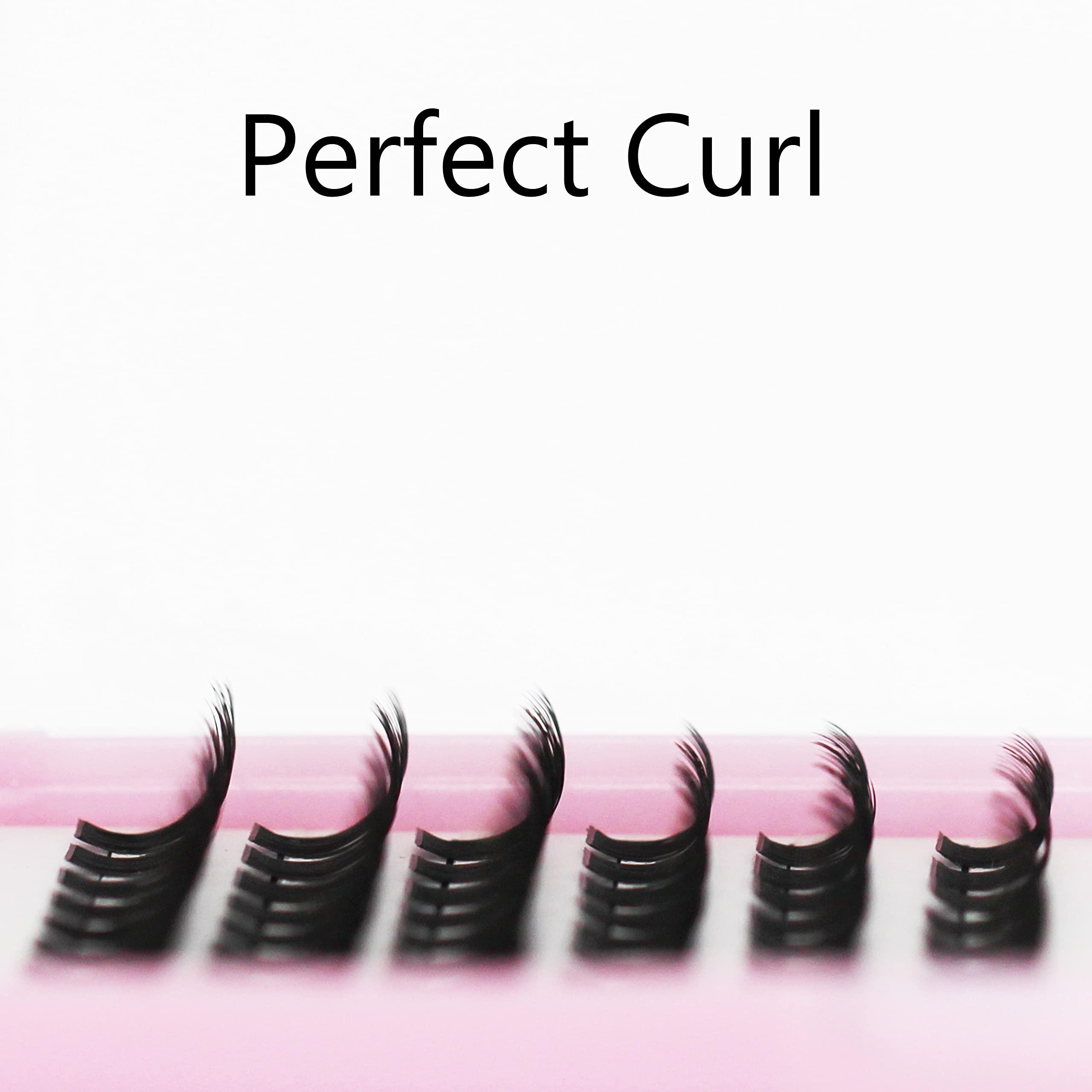 Sulv Sulv 120Pcs/Box Grafting Handmade Clusters Eyelashes D Curl Very Good Curled Thickness 0.07mm 3D Layered Effect Eyelash Extension Russian Volume Eyelashes Natural Eyelash DIY Cluster Eyelashes(12mm)