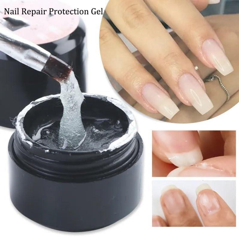 WUDIUP Nail Repair Protection Gel, Nail Repair Kit for Split Natural Nail, Broken Nail Repair Kit for Natural Nails, Nail Repair Kit With Brush, Easy Quick Fix, Home & Salon Use (1)