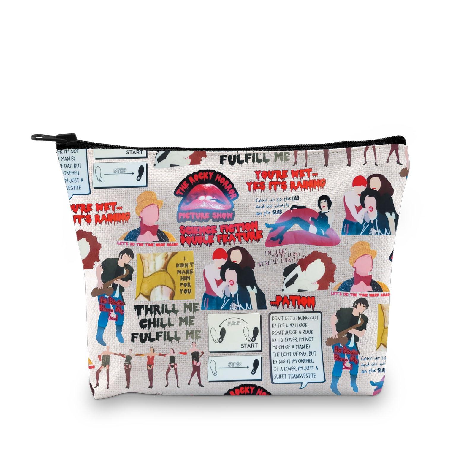 JYTAPP JYTAPP Rocky Horror TV Show Merchandise Rocky Musical Cosmetic Makeup Bag Musical Movie Fans Tavel Bag Gift