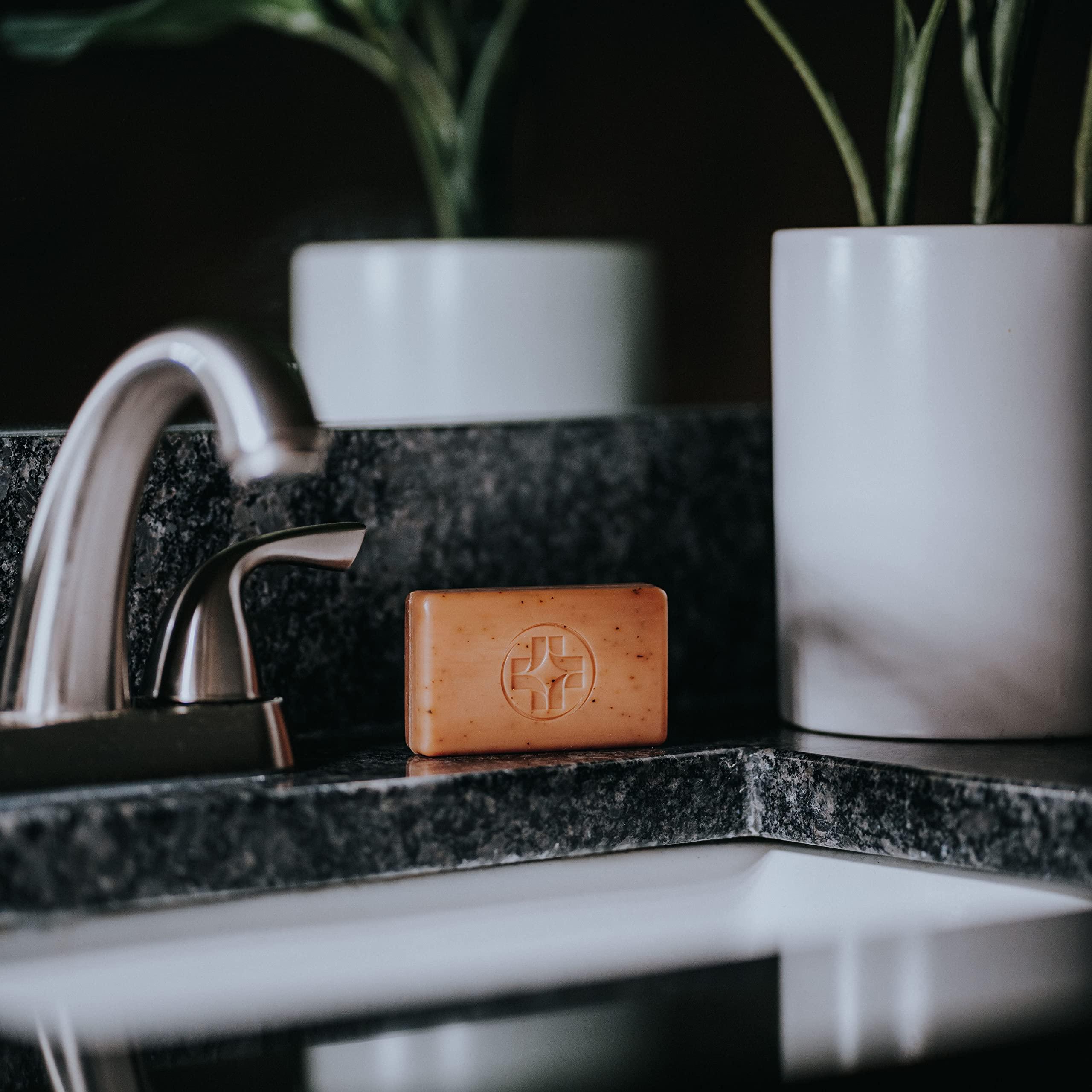 Saniderm Saniderm Face & Body Bar, Cleansing Soap with Citrus Scent (1 Bar) Hydrates and Heals Tattoos With Nourishing Sea Buckthorn Oil + Omega 7